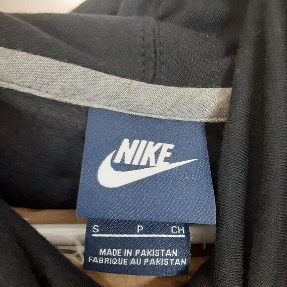 Nike Hoodie Women S Black Sweatshirt Sweater Swoosh Lightweight Thin Turtleneck - Picture 4 of 7